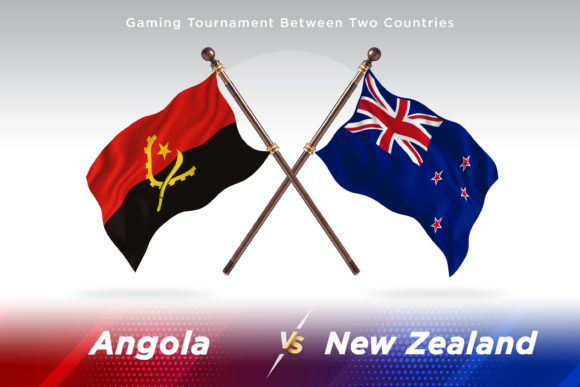 Angola Versus Mali Two Flags