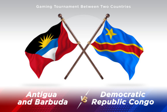 Antigua and Barbuda vs. Democratic Republic of the Congo Flags