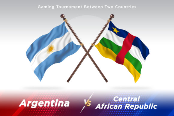 Argentina Versus Central African Flags