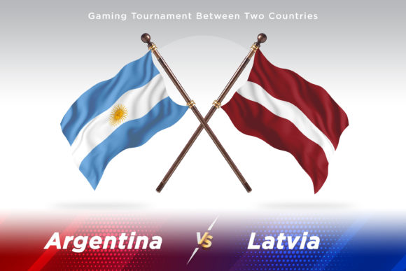 Design Harmony: Argentina Versus Latvia Two Flags